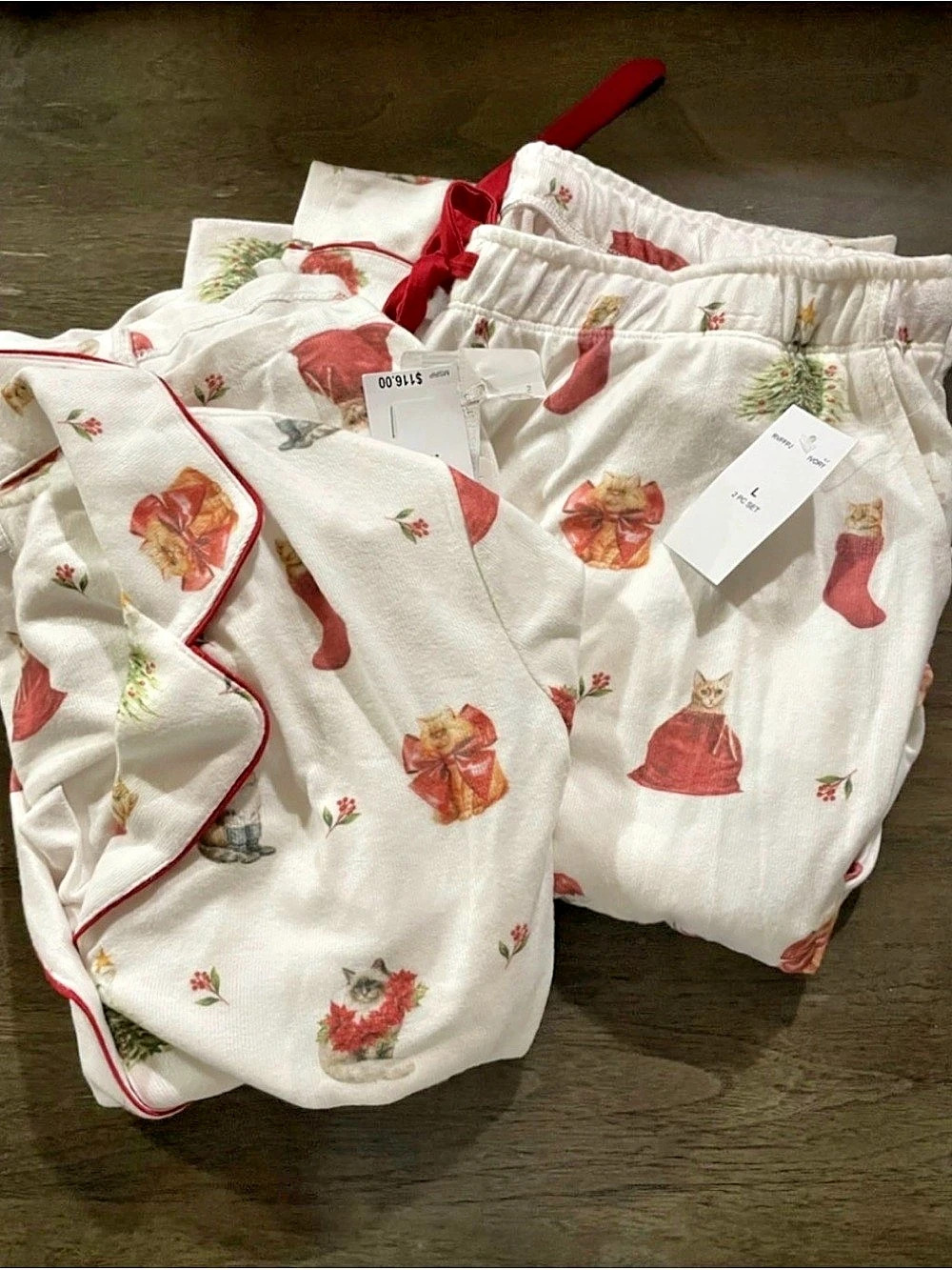 PJ Salvage Feline festive pajama set
